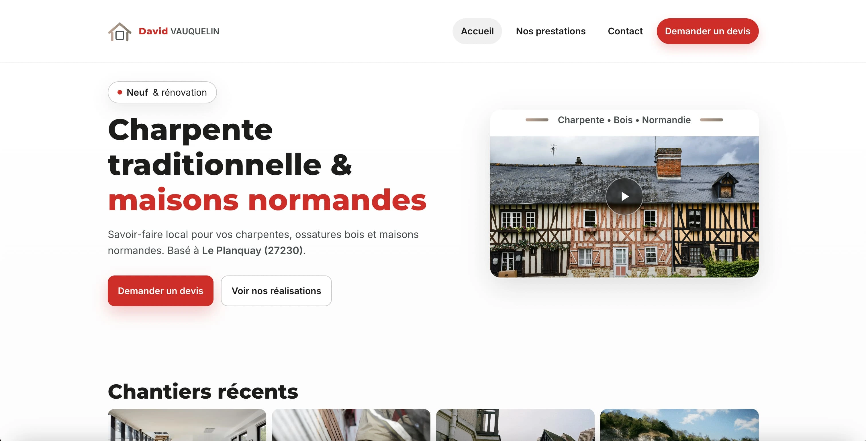 David Vauquelin  Charpente